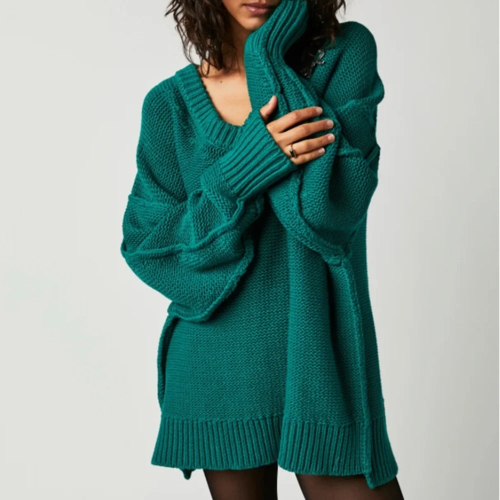 Free People Alli V-Neck Sweater - Picture 1 of 11